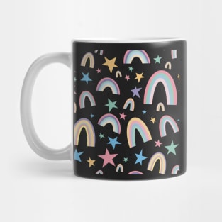 Rainbows and stars - naïve or childish art for cool people. Great for nurses and teachers. Wear it with pride. Mug